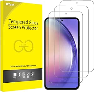 JETech Screen Protector for Samsung Galaxy A54 5G 6.4-Inch, 9H Tempered Glass Film, Anti-Scratch, HD Clear, 3-Pack