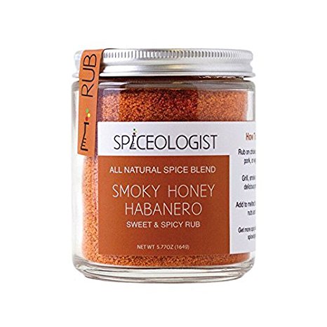 Spiceologist - Smoky Honey Habanero BBQ Rub and Seasoning - Sweet & Spicy Spice Blend - 5.7 oz(164g)