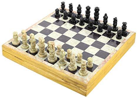 Rajasthan Stone Art Unique Chess Sets and Board Size: 30.48 x 30.48 Cm