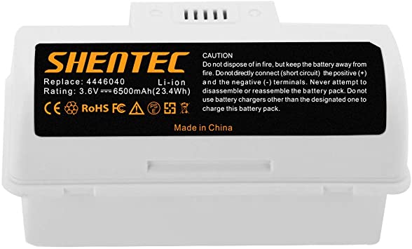 Shentec 3.6V 6.5Ah High Capacity Replacement Battery Compatible with iRobot Braava Jet 240 Floor Mopping Robots, Li-ion Battery
