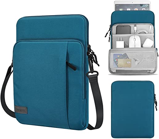 MoKo Sleeve Bag for 13.3 Inch Laptop,Carrying Pouch Sleeve Case with Pocket Fits Galaxy Tab S8  12.4",Surface Pro 8,MacBook Pro M1 Pro/M1 Max 14.2 2021/Air/Pro 13.3 2020,iPad Pro 12.9 2021,Chromebook