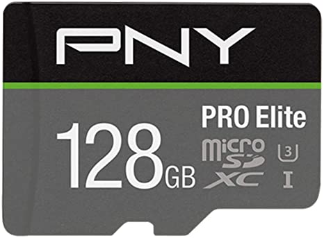 PNY Pro Elite microSDXC card 128GB Class 10 UHS-I U3 100MB/s A1 V30