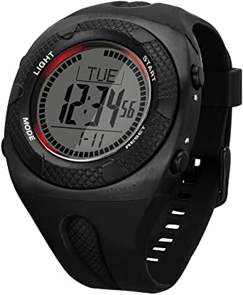 ADANAC GPD by Marathon Watch General Purpose Digital Military Grade Waterproof Wrist Watch with Back Light, Dual Time Zones, Two Alarms, Stopwatch and Timer - Black