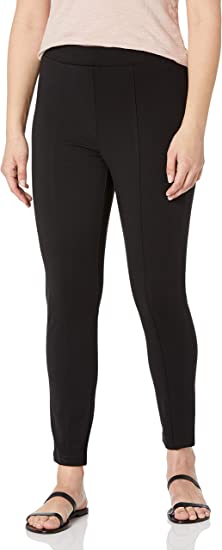 Daily Ritual Women's Ponte Knit Seamed-Front 2-Pocket Legging