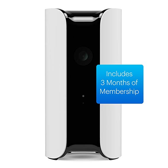 Canary All-in-One   3 Months Membership: 1080p HD Wireless Security Surveillance System for Home, Office, Baby, Pet Monitor; Built-in Siren, Climate Monitor; Motion, Person, Air Quality Alerts – White