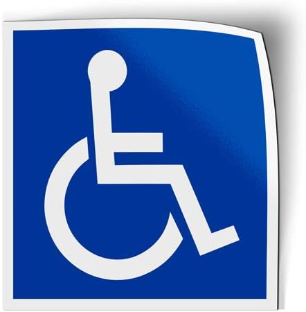 Handicapped Symbol - MAGNET - Car Fridge Locker - SELECT SIZE