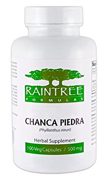 Raintree Chanca Piedra (Phyllanthus niruri) 100 Vegetarian Capsules 500mg
