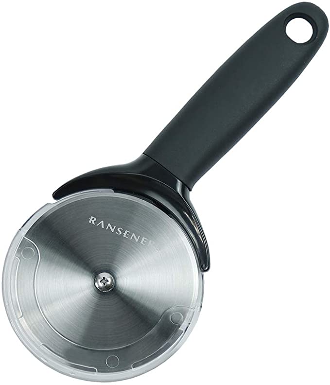RANSENERS Pizza Cutter Wheel, Profesional Roller cutter, Stainless Steel Blade with a Protective Cover, Ergonomic Anti-Slip Handle