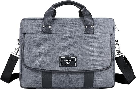 Compact Computer Case Business Shoulder Briefcase Crossbody Carrying Bag Tote Grey for Lenovo IdeaPad, ThinkPad, Y Series, Yoga, 100e Chromebook, 300e Chromebook