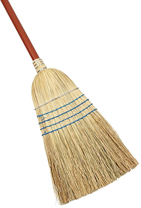 Rubbermaid Commercial FG638300BLUE Corn Fiber Warehouse Broom, Blue