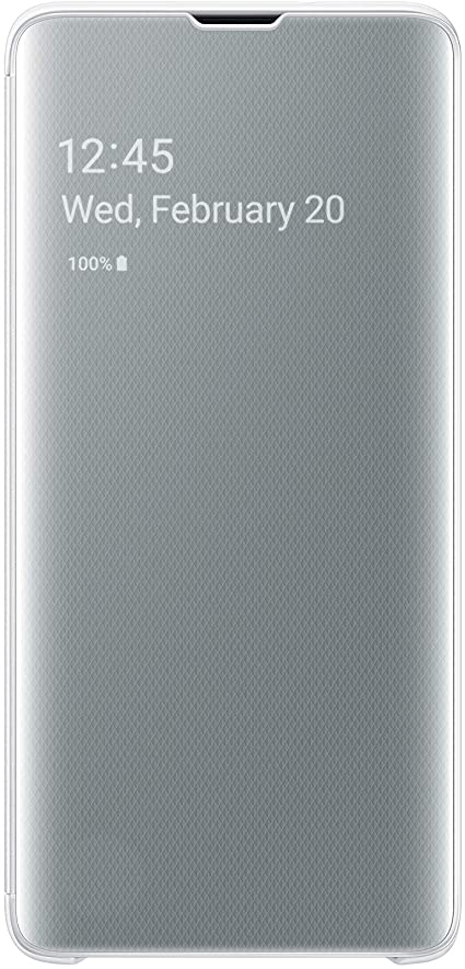 Samsung Galaxy S10 S-View Flip Case, White