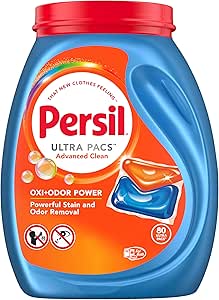 Persil Ultra Pacs Advanced Clean Oxi Odor Power Laundry Detergent, 80 count