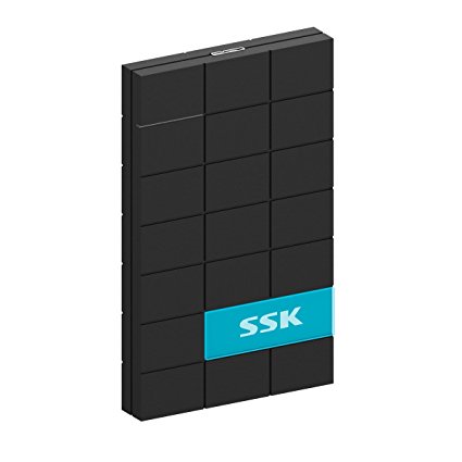 SSK SHE080 Portable USB 3.0 SATA Hard Drive Disk External Enclosure For 9.5mm 7mm 2.5" HDD And SSD (Black)