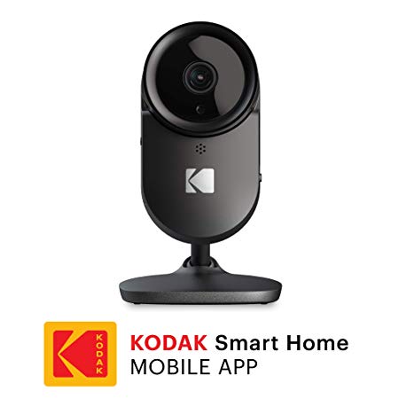 Home Security Camera KODAK Cherish F670 — Smart Mobile App, Full-HD, Wireless Surveillance Camera with Infrared Night-Vision, Zoom, 120deg View, WiFi Camera