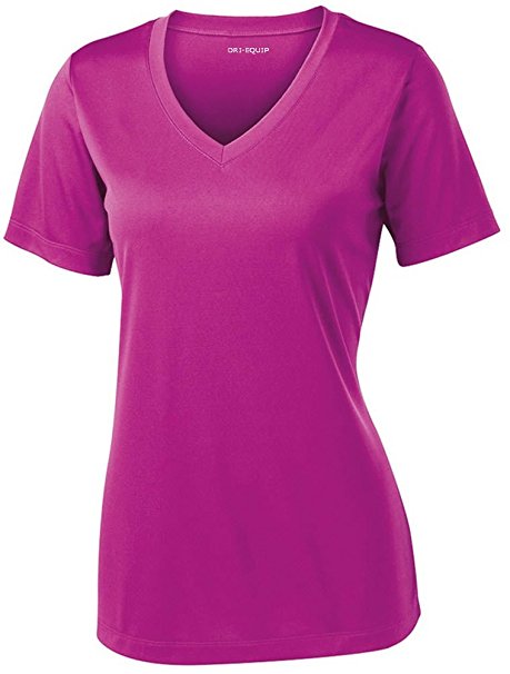 Women's Short Sleeve Moisture Wicking Athletic Shirts Sizes XS-4XL