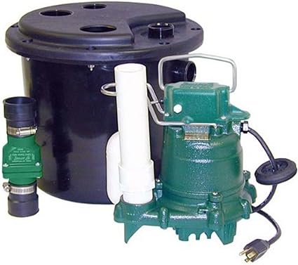 Zoeller 105-0001 1/3 HP 43 GPM 1-1/2-Inch Discharge Laundry Pump Package Includes M53 Sump Pump with Vertical Float Switch