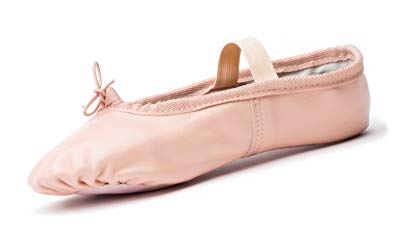 Joocare Professional Leather Ballet Dance Shoes Ladies Girls Yoga Flat Dancing Slippers (Women/Big Kid)