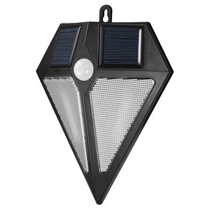 Solario Bright Solar Power Outdoor LED Light - Motion Sensor Activated Outside Wall Security LED Light - No Tools Required, Peel & Stick - Weatherproof - For Entrance, Deck, Porch, Patio, Driveway (1)