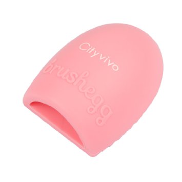 Cityvivo Cosmetic Makeup Brush Finger Glove Silicone Scrubber Board Hand Cleaning Tools