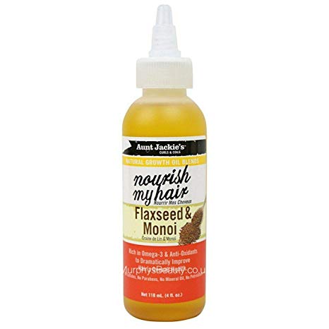 Aunt Jackie's Nourish My Hair Flaxseed & Monoi Oil - 4 oz