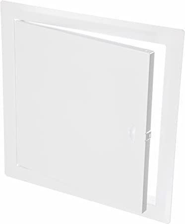 ECOPRO VENT 12" x 12" White Metal Access Panel. Service Shaft Door Panel. Plumbing, Electricity, Heating, Alarm Wall Access Panel for Drywall. Bathroom Services Access Hole Cover.