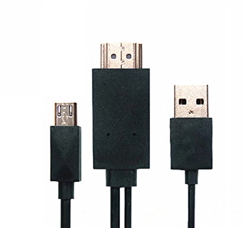SunbowStar MHL Micro USB To HDMI Cable HDTV Adapter For Samsung Galaxy S5 S4 S3 NOTE3 NOTE2 Black