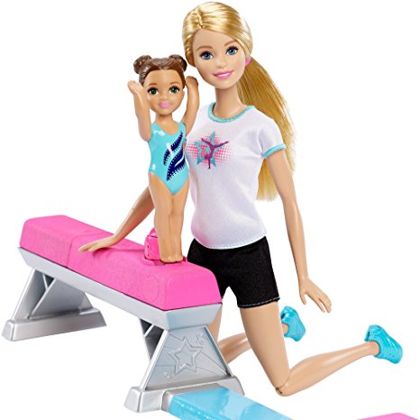 Barbie and Toddler Student Flippin Fun Gymnastics Dolls