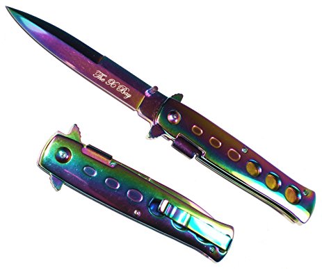 RAINBOW Milano Handle & Blade SPRING ASSIST OPENING POCKET KNIFE