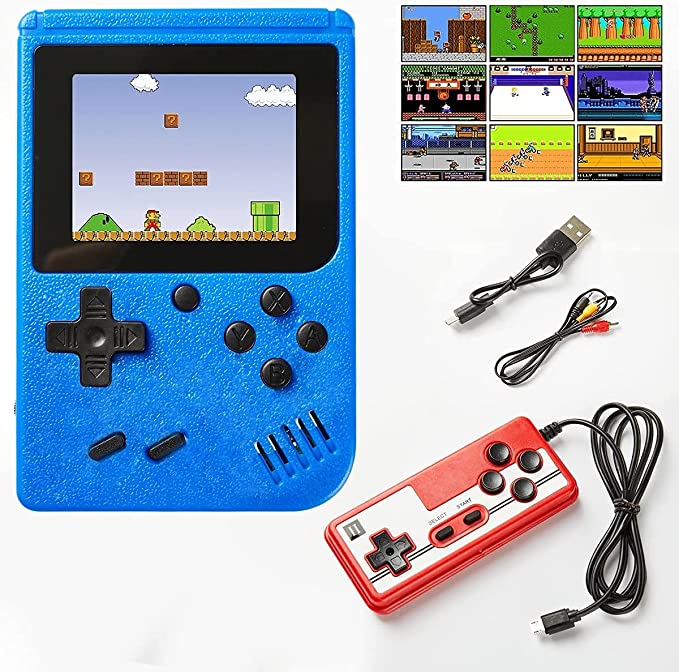 FNX® Handheld Retro Game Console - 400 in 1 Classical FC Games, Support for Connecting TV & Two Players,Portable 3.0-Inch Screen Video Game for Adults & Kids 8-12 Retro Toys