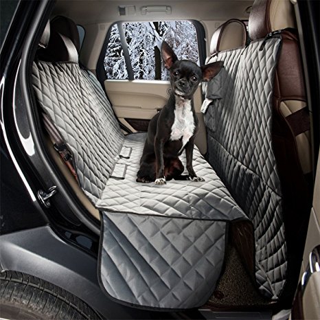 All Coverage Rear Seat Cover - ZQ Padded Anti-slip Dog Car Seat Cover Waterproof Hammock Seat Cover Bench Protector for Pets and Kids