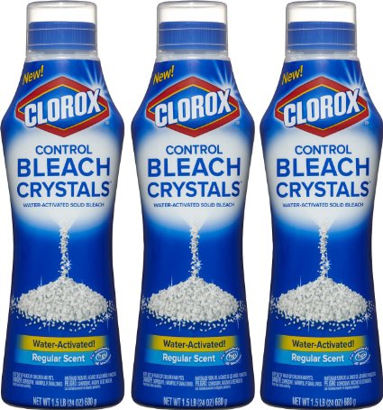 Clorox Control Bleach Crystals, Regular,  24 Ounces 3 Count