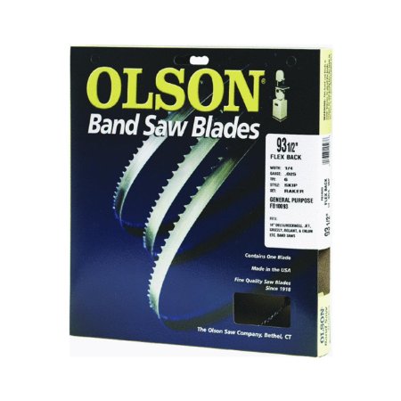 Olson Saw FB23193DB 1/2 by 0.025 by 93-1/2-Inch HEFB Band 3 TPI Hook Saw Blade