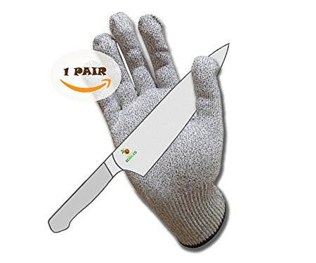 Craftit Edible XCut Protection Gloves. High Performance, Level 5 Cut Resistant 1Pair (Medium)