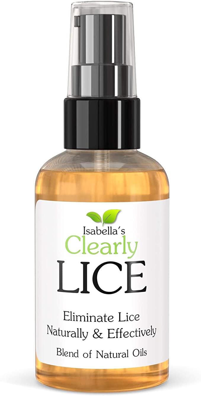 Isabella's Clearly LICE, Powerful Lice Remover with Natural Oils to Help Eliminate and Repel Lice, Nits, Eggs naturally with Rosemary, Cedarwood Essential Oils. No Toxins or Harsh Chemicals (120ml)