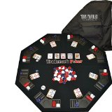 Trademark Poker Texas Traveller Table Top and Chip Travel Set