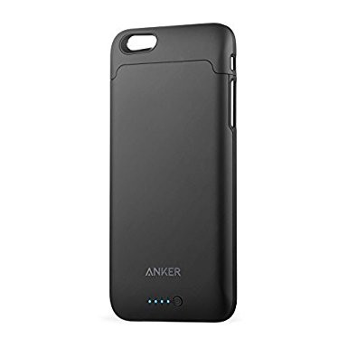 iPhone 6 Battery Case [Apple MFi Certified] Anker® Ultra Slim Extended Battery Case for iPhone 6 (4.7 inch) with 2850mAh Capacity / 120% Extra Battery (Black)