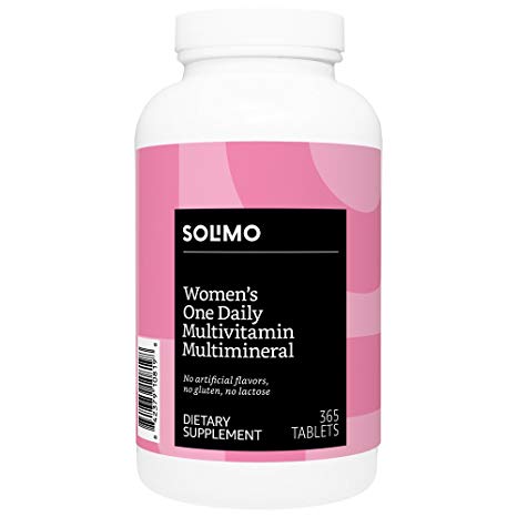 Amazon Brand - Solimo Women's One Daily Multivitamin Multimineral, 365 Tablets, Value Size - One Year Supply