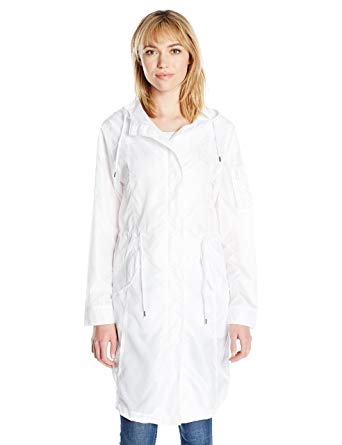 Members Only Women's Parachute Parka-White