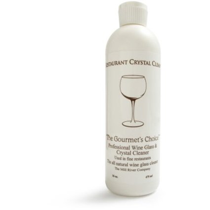 Restaurant Crystal Clean Professional Wine Glass Cleaner and Crystal Cleaning Liquid -16 oz