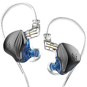 KZ ZEX Earbuds 1 electrostatic   1 Dynamic Earphone in Ear Monitor Headphone with Detachable Cables Suitable for Audio Engineer, Musician (Graphite Color, Without Mic)