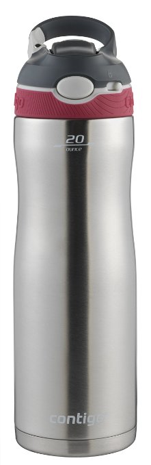 Contigo AUTOSPOUT Ashland Chill Stainless Steel Water Bottle, 20 oz, Sangria