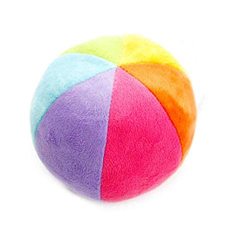 Premom Baby Balls Rainbow Rattle Toy Small Colorful Plush Ball for Newborn Infant Toddler (Toys for 0 to 36 Months)