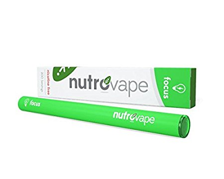 Nutrovape | World's 1st Focus Inhaler | Promotes Mental Focus & Clarity, Helps Improve Memory, Increases Cognitive Alertness | All Natural Guarana, Theobromine, Vitamin B-12 Extract (1)
