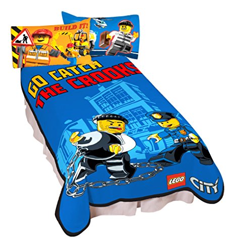 Lego City Catch Me Microraschel Blanket, 62 by 90-Inch