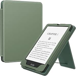 MoKo Case for 7"/6.8" Kindle Paperwhite(12th/11th Generation-2024/2021) and Kindle Colorsoft Signature Edition, Slim PU Shell Cover Case with Auto-Wake/Sleep for Kindle Paperwhite 2024, Celadon