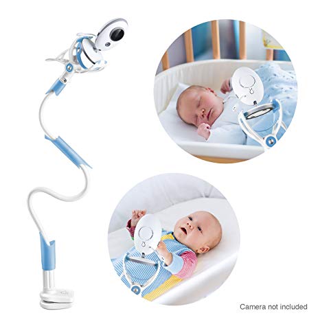 GOLOHO Baby Monitor Holder and Shelf - Compatible with Most Baby Monitors - Easy to Get a Complete Safe View of Your Baby, Blue