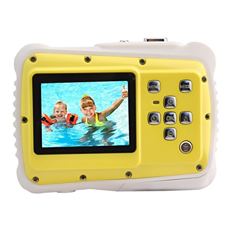 GordVE KG5261 12MP Waterproof Digital Camera with 4x Digital Zoom(Yellow)