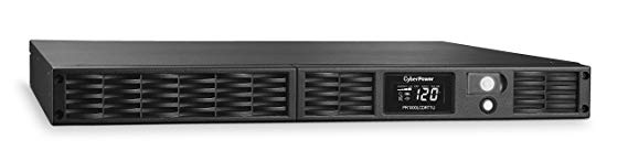 CyberPower PR1000LCDRT1U Smart App Sinewave UPS System, 1000VA/800W, 7 Outlets, AVR, 1U Rack/Tower