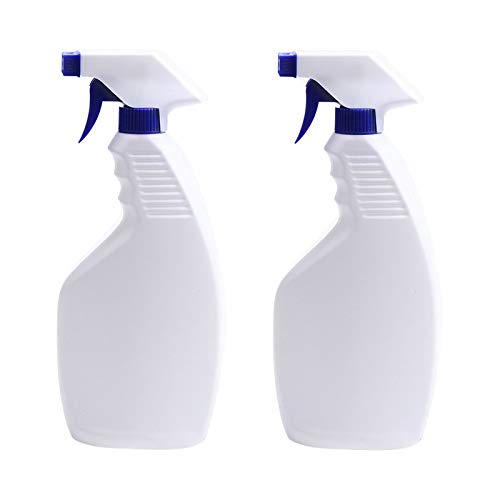 WAFamily 2 Pack Plastic Spray Bottle 16.94 Oz, Professional Heavy Duty Empty Spraying Bottles Cleaning Solutions, Essential Oils, Cleaning Products, Mist Squirt Water Bottles with Measurements