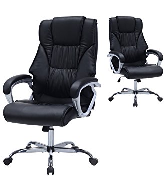 High Back Executive Office Chair Ergonomic Computer Desk Chair with Thick Padded Armrest and Headrest